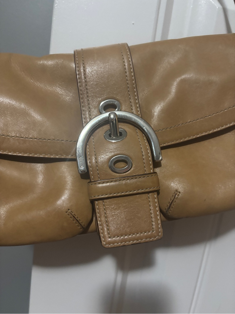 2005 Double Pocket Coach Beige Leather Soho - Picture 2 of 8